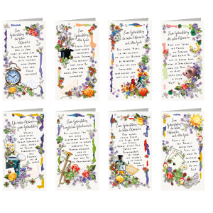 SKOR Glückwunschkarten Geburtstag - Spruch sortiert M2 1St