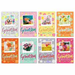 Glückwunschkarten 100er Geburtstag, 8 Motive sortiert 4017703044459