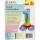 Stand-Folienballon Zahl 1 Regenbogen, Höhe 75 cm, aufrechtstehend