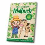 Malbuch Graspapier Bauern, Gedruckt auf Graspapier,,...