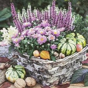 Serviette 33x33cm FSC-Mix Autumn Basket, 3-lagig, 20 Stück