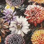 Serviette 33x33cm FSC-Mix Frosted Dahlia, 3-lagig, 20...