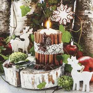 Serviette 33x33cm FSC-Mix Cozy Decoration, 3-lagig, 20 Stück