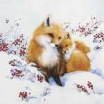 Serviette 33x33cm FSC-Mix Fox Family, 3-lagig, 20 Stück