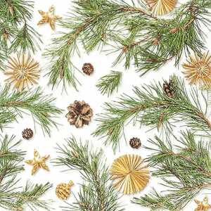 Serviette 33x33cm FSC-Mix Pines and more, 3-lagig, 20 Stück