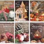 Weihnachtskarten 100er 6fach sortiert 4033683231306