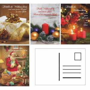Weihnachtspostkarte 4er 4033683299948