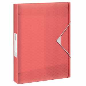 Ablagebox A4 PP 25 mm ColourBreeze koralle, Leitz