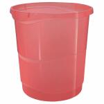 Papierkorb ColourBreeze 14l transparent koralle, Leitz