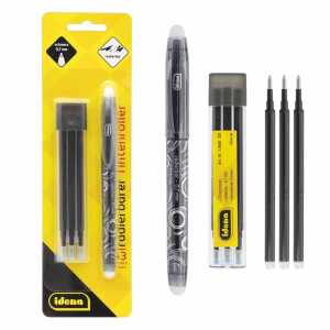 Idena Tintenroller 0,7mm radierbar schwarz 3 Minen