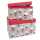Geschenkboxen Santa auf Fahrrad M 2er FSC-Mix, 2-teiliges Boxen-Set