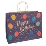 Geschenktasche 33x26x12cm FSC-Rec., Kraftpapier,...
