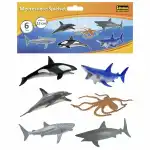Idena Spielfiguren-Set Meerestiere 15cm 6teilig