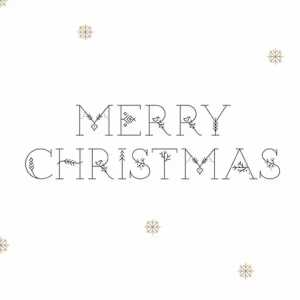 Serviette 33x33cm Hygge Merry Christmas, 3-lagig, 20 Stück