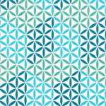 Serviette 33x33cm Abstrakt Cubes turqouise/aqua green...