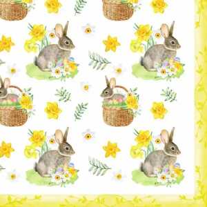 Serviette 33x33cm Sweet Easter Mood, 3-lagig, 20 Stück