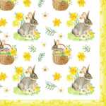 Serviette 33x33cm Sweet Easter Mood, 3-lagig, 20 Stück