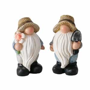 Deko-Wichtel Ivin beige grau 15cm sortiert, 2fach sortiert