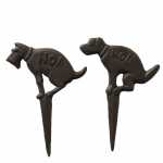 Gartenstab Doggy braun Hundehaufen No! sortiert, 2fach...