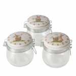 Vorratsglas Charmy 450ml Hasenmotiv 3fach sortiert, Glas