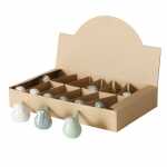 Deko-Vogel Perly grün weiß 4cm 2fach sortiert,