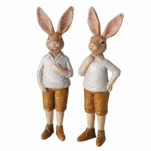 Deko-Hase Marcelo braun grau 5cm 2fach sortiert,