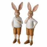 Deko-Hase Marcelo braun grau 5cm 2fach sortiert,