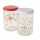 Vorratsglas Emily Deckel rot/weiß 500ml sortiert, 2fach sortiert Glas