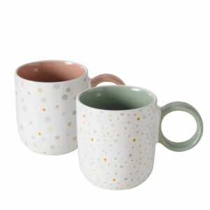 Becher Lavina grün/rosa 370ml 2fach sortiert,