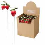 Topfstecker Erdbeere Emily 25cm 2fach sortiert,