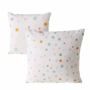 Kissen Lavina weiß 40x40x12cm 2fach sortiert, Farben: weiß