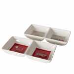 Doppel-Schale Grillzeit rot/weiß 14x7cm sortiert,...