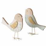 Deko-Vogel Kamille natur grün weiß 16cm...