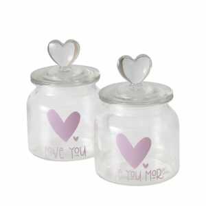 Vorratsglas Lovelyn D11x16cm 2fach sortiert Glas