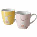 Jumbobecher Hase Easy rosa/gelb 480ml sortiert, 2fach...