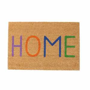 Fußmatte Home natur 60x40cm, Farben: blau, natur;