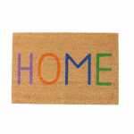 Fußmatte Home natur 60x40cm, Farben: blau, natur;