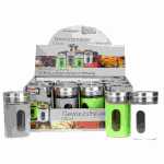 Gewürzstreuer 100ml 3fach sortiert, mit 3-fach Lochung