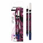 Tintenlöscher neon pink/schwarz 2er