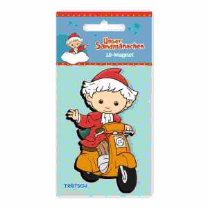 Magnet Sandmännchen 3D Roller 6x9,2cm, Unser Sandmännchen,