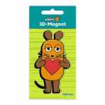 Magnet Die Maus Herz 3D 9,5x6cm, Trötsch Verlag