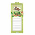 Notizblock mit Stift und Magnet Faultier, 13x29cm, 40 Blatt