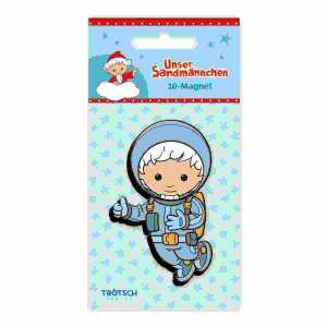 Magnet Unser Sandmännchen Raumfahrer 3D, Trötsch Verlag