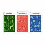 Foliensticker Weihnachten Glanz-Effekt sortiert, 3fach...