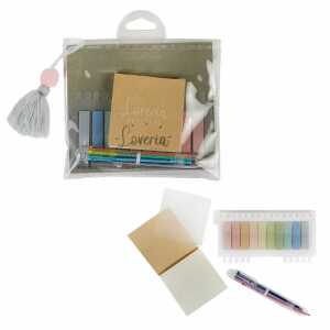Loveria transparente Sticker Set, 150 Sticker 7,5 cm, 60 fg Haftnotiz
