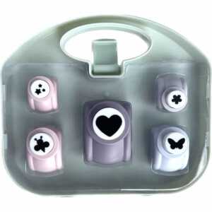 Stanzer im Koffer Tiere, 5 Stanzer in 2 verschiedenen Größen