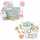 Bastel Box Pastell 600 Teile, inkl. Seidenblumen, Pompons Tonpapier