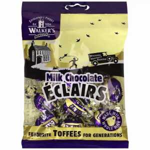 Toffees Walkers Milk Chocolate Eclairs 150g, Bonbons Milchschokolade