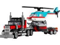 LEGO Creator Tieflader mit Hubschrauber, ab 7 Jahren,, LEGO