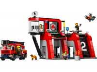 LEGO City Feuerwehr Feuerwehrstation mit, ab 6 Jahren,, LEGO